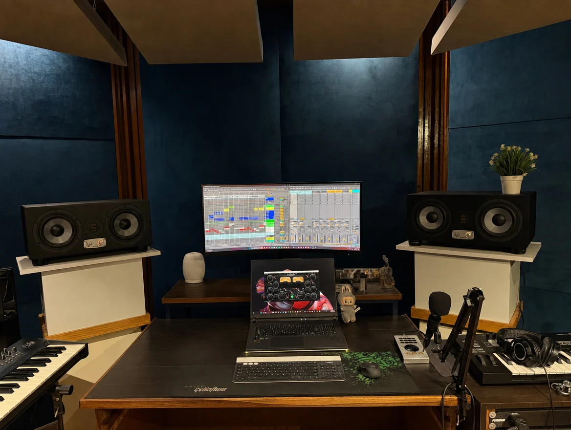 Studio A - clean studio1 desk